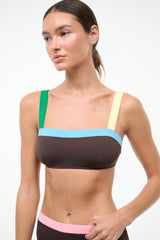 LIV BIKINI TOP | DARK CHOCOLATE MULTI